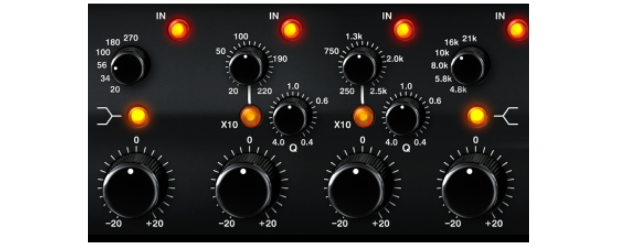 Milennia NSEQ-2 EQ settings