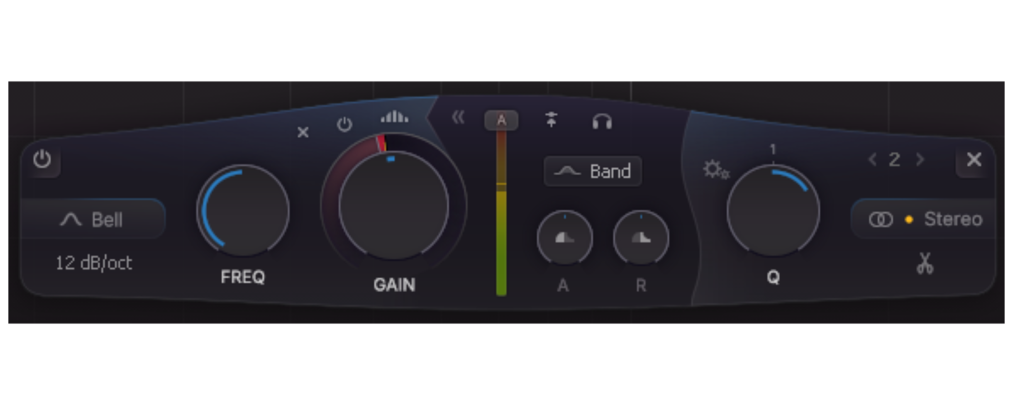 FabFilter Pro-Q 4 dynamic EQ menu