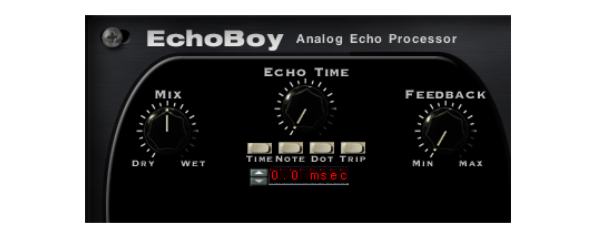 Soundtoys EchoBoy time setting
